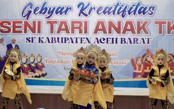IGTKI - PGRI Aceh Barat Gelar Gebyar Kreativitas Seni Tari Anak TK se-Aceh Barat