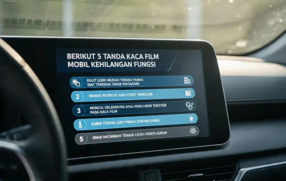 Berikut 5 Tanda Kaca Film Mobil Kehilangan Fungsi