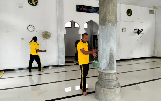 Polres Aceh Barat Gelar Bakti Religi Serentak di Masjid sambut HUT Bhayangkara