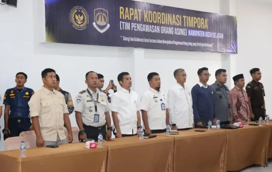 Imigrasi Meulaboh Perkuat Kolaborasi Tim Pengawasan WNA Aceh Selatan