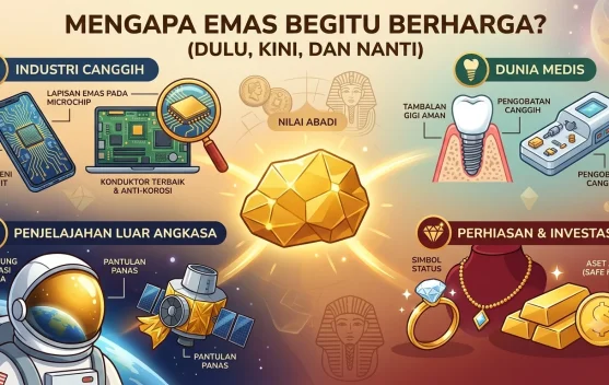 Bukan Cuma Pajangan: Ini Fungsi Lain Emas yang Jarang Diketahui