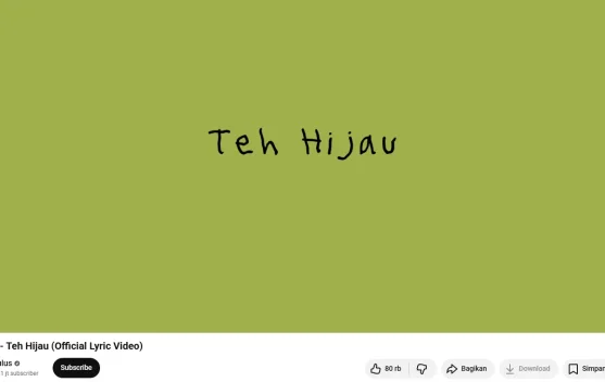 Lirik lagu Tulus “Teh Hijau”