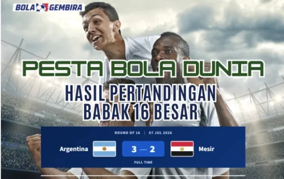 Argentina Lolos Dramatis ke Perempat Final, Taklukkan Mesir 3-2