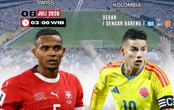 Swiss Tantang Kolombia di Babak 16 Besar, Dengarkan Siaran Langsungnya Bersama RRI