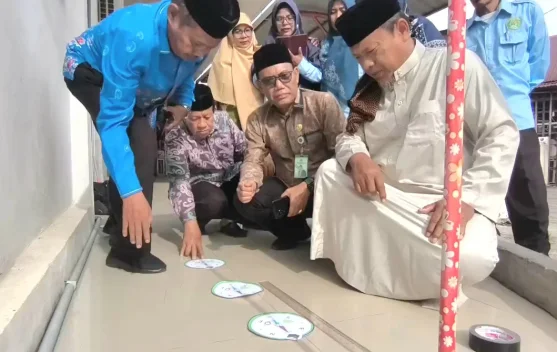 Kakankemenag Aceh Barat Pimpin Observasi Penentuan Arah Kiblat