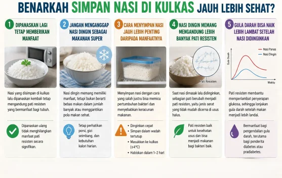 Benarkah Simpan Nasi di Kulkas Jauh Lebih Sehat?