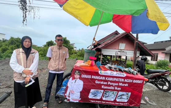 Dinas Pangan Aceh Barat Gelar Gerakan Pangan Murah Komoditas Ikan