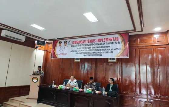 Pemkab Aceh Barat Bimtek Penyusunan Produk Hukum