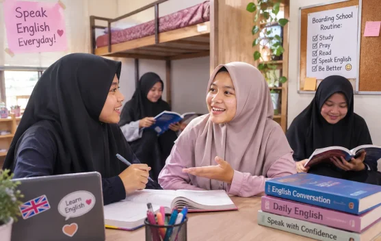 Asrama Jadi Ruang Praktik, Siswa Ruhul Qurani Terbiasa Berbahasa Inggris
