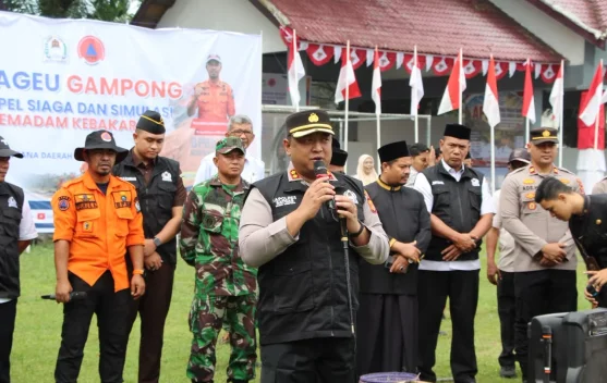 Kapolres Aceh Barat Perkuat Keamanan Hingga Tingkat Desa