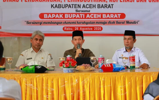 Disperindagkop Rakor Bersama Bupati Aceh Barat Tarmizi