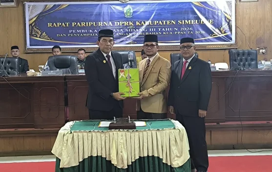 Bupati Simeulue Sampaikan Rancangan KUPA-PPAS Perubahan APBK 2026
