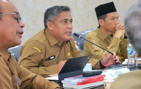 Bupati Tarmizi Pimpin Rapim Realisasi Dana DTU