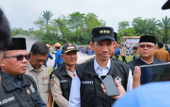 Bupati Tarmizi pimpin apel satlinmas dikaway XVI Aceh Barat