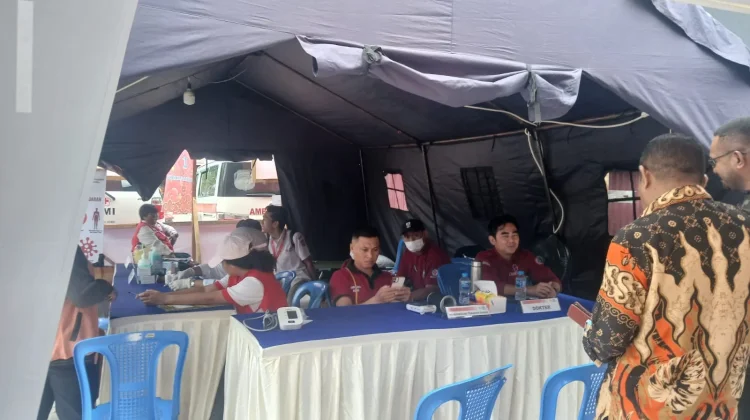 PMI Gandeng RSMM Meriahkan Festival Imlek 2577 Mimika