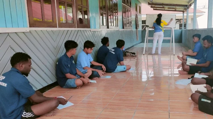 WBP Antusias Ikuti Pembelajaran Paket A, B, C dan Buta Aksara di Lapas Nabire