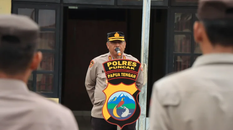 Kapolres Puncak Pimpin Apel Terakhir jelang Purna Tugas