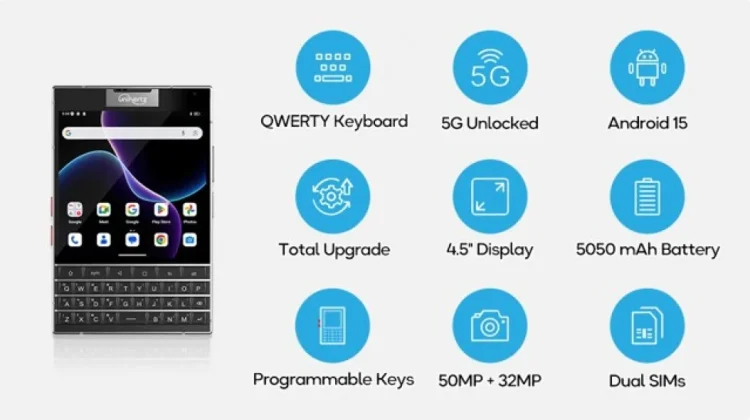 Unihertz Rilis Titan 2 Elite, Ponsel QWERTY Bergaya BlackBerry dengan Dukungan 5G