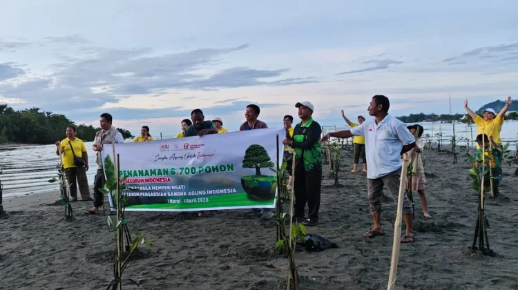 KBI dan DLHKP Papua Tengah Gelar Aksi Menanam Pohon