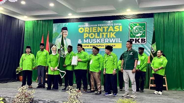 Pengurus DPW PKB Papua Tengah Masa Bakti 2026-2031 Resmi Dikukuhkan