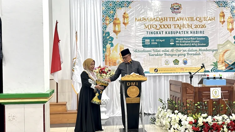 Wakil Bupati Nabire Resmi Menutup MTQ ke-31 Tingkat Kabupaten Nabire