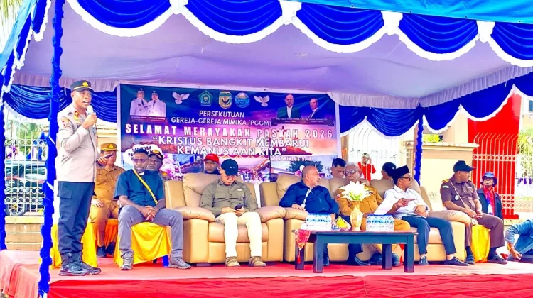 Polres Mimika Sukses Amankan Parade Paskah, Suasana Aman dan Penuh Sukacita