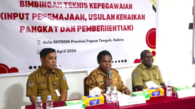 BKPSDM Papua Tengah Gelar Bimtek Data ASN Libatkan 32 OPD