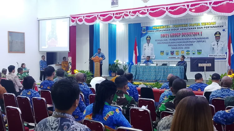 DLHKP Papua Tengah Gelar FGD I Penyusunan Pembuatan RPPLH 2026-2027