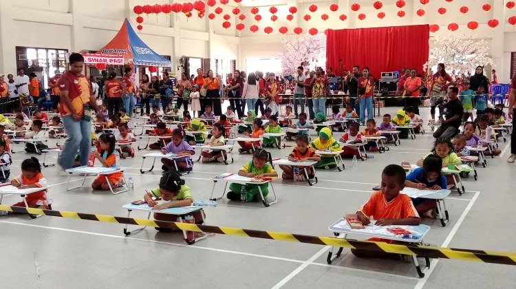Penuh Warna dan Keceriaan, 90 Anak Meriahkan Lomba Mewarnai Cap Go Meh di Nabire