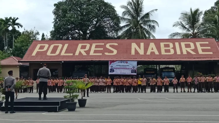 Kapolres Nabire Buka Lomba Pramuka Sambut Hari Bhayangkara ke-80