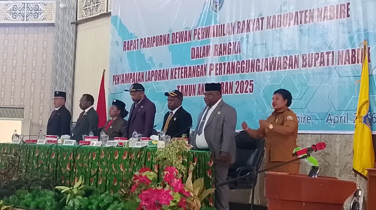 Rapat Paripurna Penyampaian LKPJ Tahun Anggaran 2025  Bupati Nabire