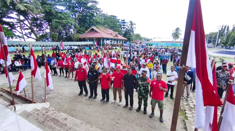 Merah Putih Berkibar di Nabire, Warga Peringati 1 Mei