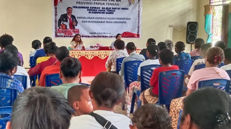 MRP Papua Tengah Serap Aspirasi Mama-Mama Papua di Kalibobo Nabire