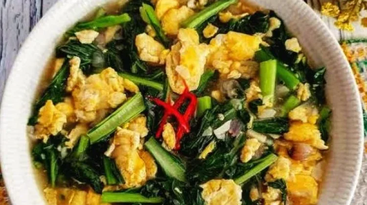 Sawi Tumis Telur Jadi Menu Favorit Keluarga