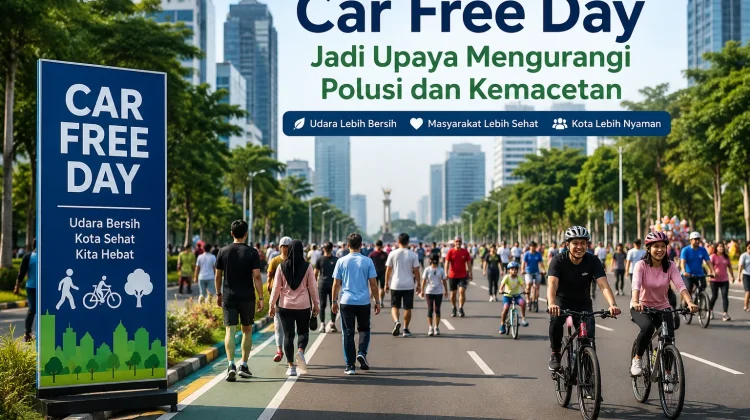 Car Free Day Jadi Upaya Mengurangi Polusi dan Kemacetan