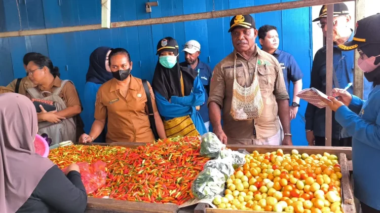 Sejumlah Komoditi Pangan Mengalami Kenaikan Harga di Pasar  Kalibobo Nabire