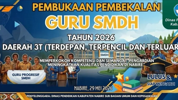 Pemkab Nabire Lepas Puluhan Guru Kontrak SMDH, Bertugas Di Wilayah 3T