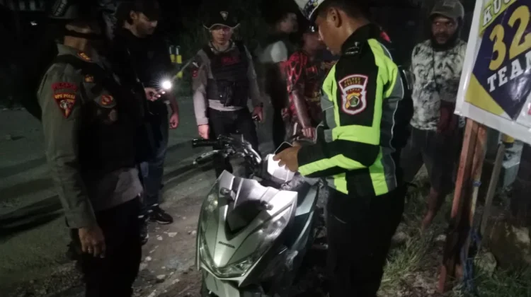 Polisi Sita Sajam dan Miras dalam KRYD Gabungan di Nabire