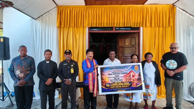 Pemkab Nabire Kucurkan Rp1 Miliar untuk Percepat Pembangunan Gereja Hosana