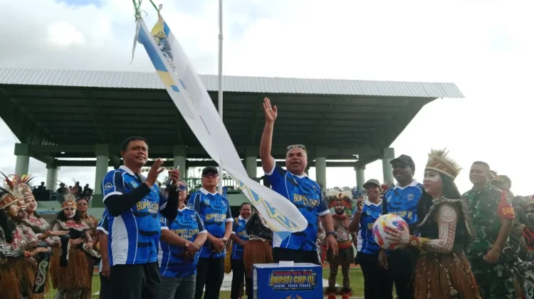 Bupati Cup III Nabire 2026 Resmi Dibuka, Jadi Ajang Pembinaan Talenta Muda