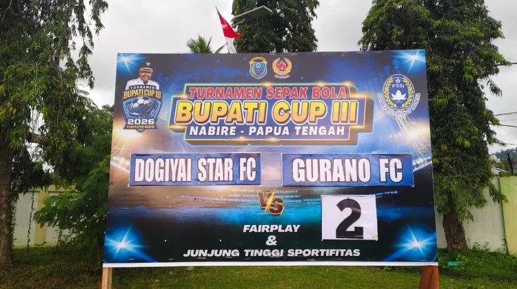 Hasil Bupati Cup III Nabire, Gorano FC Tumbangkan Juara Bertahan Dogiyai Star