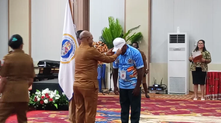 Kontingen Pesparawi Nasional XIV PT Resmi Dilepas Wakil Gubernur Deinas Geley