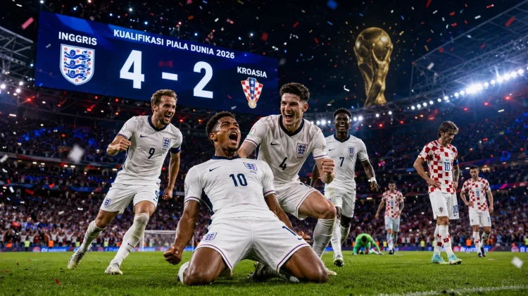 Inggris Tampil Garang, Kroasia Takluk 4-2 di Kualifikasi Piala Dunia 2026