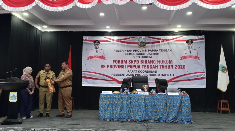 Pemprov Papua Tengah Gelar Forum SKPD Bidang Hukum Tahun 2026