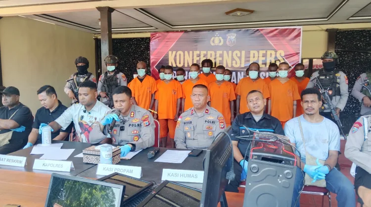 Polres Nabire Ungkap 186 Kasus Kejahatan 3C, Puluhan Motor Curian Diamankan