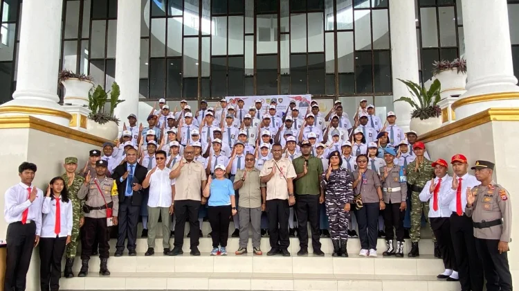 Sebanyak 62 Calon Paskibraka Mimika Resmi Masuki Pusdiklat Jelang HUT Ke-81 RI
