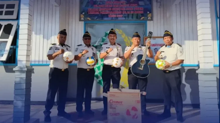 Lapas Nabire Terima Bantuan Sarana Pembinaan Dari Anggota DPR RI Komisi XIII