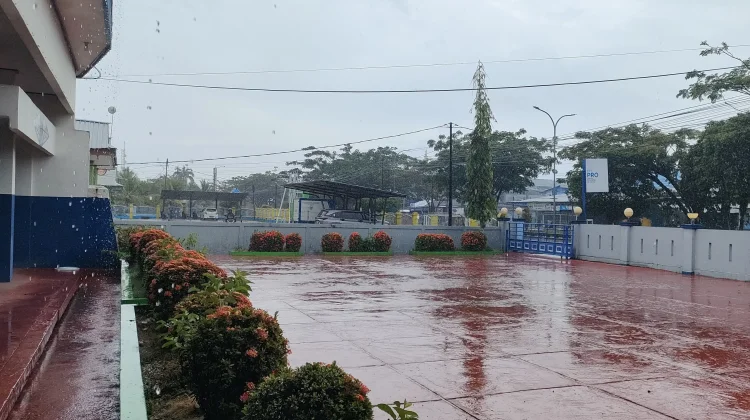 Hujan Pertama Mengguyur Kota Nabire di Akhir Juli 2026