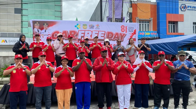 Sambut HUT RI ke-81, Bupati Mimika Ajak Warga Pasang Bendera Merah Putih