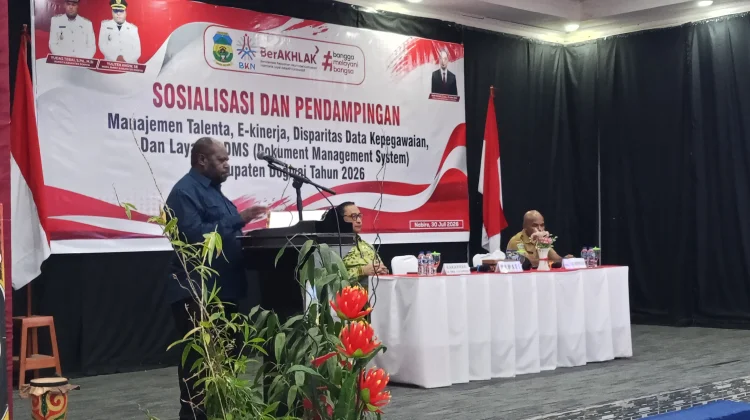 Bupati Dogiyai Resmi Buka Sosialisasi Manajemen Talenta, e-Kinerja
